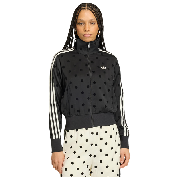 Adidas-Polka-Dots-Trainingspakken-Dames-Zwart-Maat-XL-46-48-Poly-Mesh