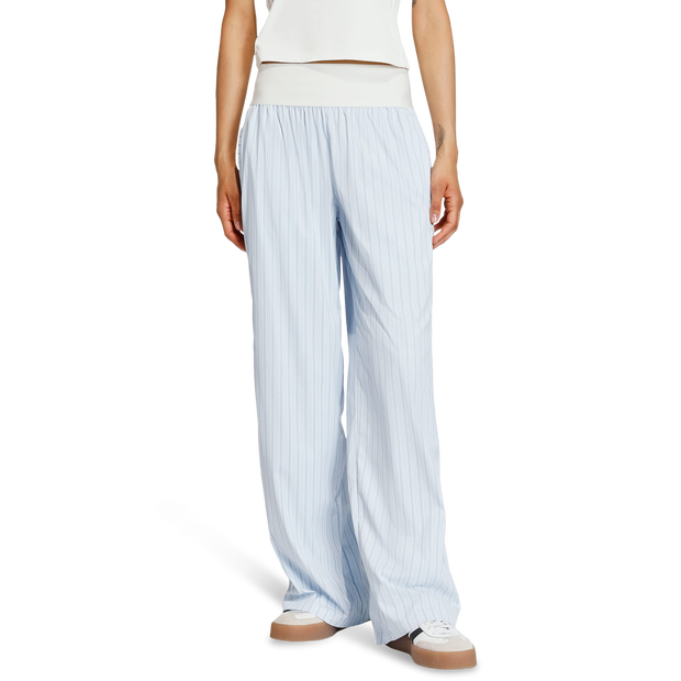 Adidas-Poplin-Trousers-Broeken-Dames-Blauw-Maat-XXL-50-52-Nylon