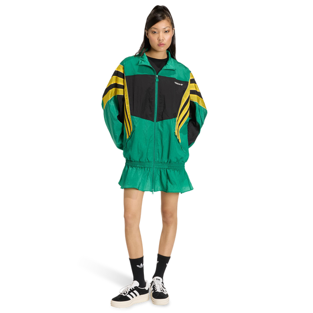 Adidas Santiago Woven Track Top Trainingspakken Dames - Groen - Maat XL (46-48) - Nylon