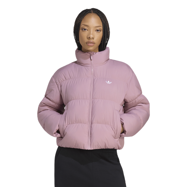 Adidas Short Padded Jacket Jassen Dames - Paars - Maat XXL (50-52) - Poly Mesh