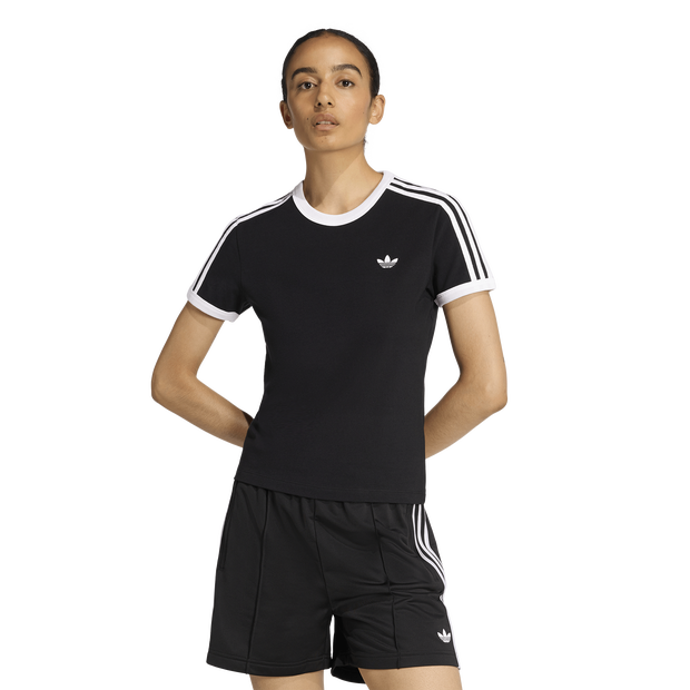 Adidas-Slim-T-shirts-Dames-Zwart-Maat-XXL-50-52-Katoen-Jersey