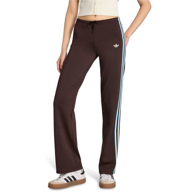 Adidas Slouchy Straight Leg Trousers Broeken Dames - Bruin - Maat XXL (50-52) - Poly Mesh