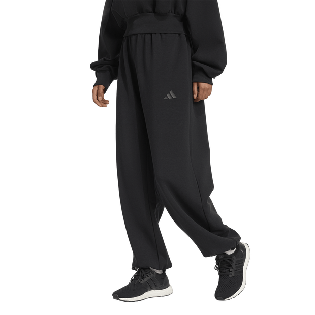 Adidas-Soft-Lux-Loose-Pants-Broeken-Dames-Zwart-Maat-XXL-50-52-Poly-Mesh