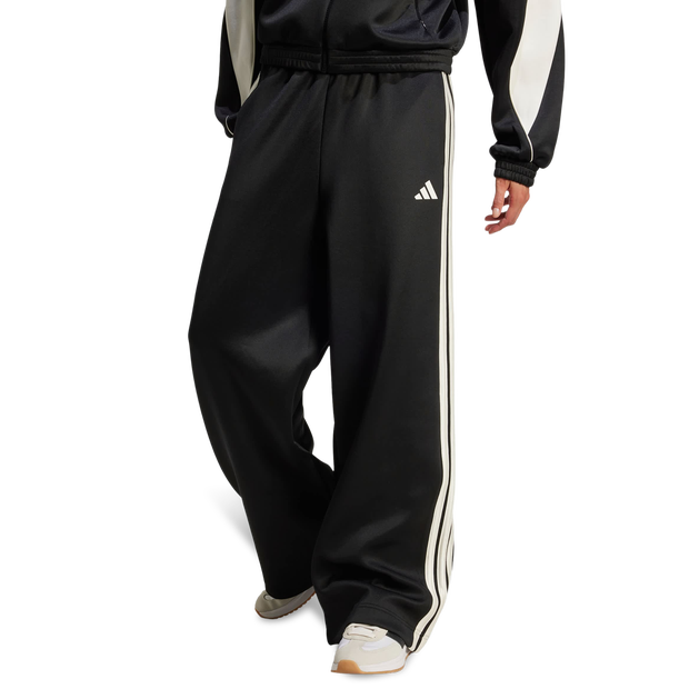 Adidas-Stadium-3-stripes-Track-Tracksuit-Bottoms-Broeken-Dames-Zwart-Maat-XXL-50-52-Poly-Mesh
