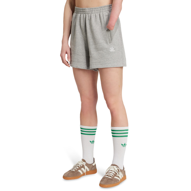 Adidas Terry Korte Broeken Dames - Grijs - Maat XXL (50-52) - Katoen Jersey