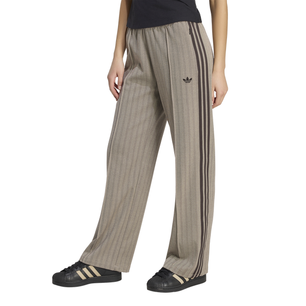 Adidas-Trackpant-Og-Tweed-Broeken-Dames-Bruin-Maat-XXL-50-52-Poly-Mesh