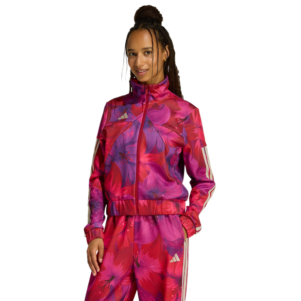 Adidas X Farm Rio House Of Tiro Track Top Jassen Dames - Beige - Maat L (42-44) - Poly Mesh