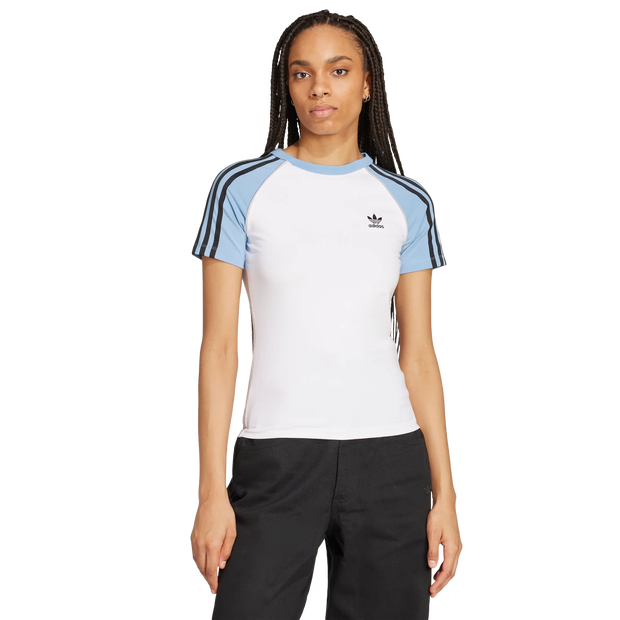 Adidas-adicolor-T-shirts-Dames-Wit-Maat-XL-46-48-Katoen-Jersey