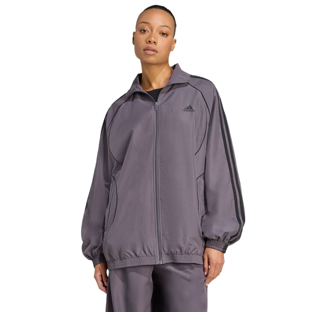 Adidas adicolor Trainingspakken Dames - Grijs - Maat XL (46-48) - Poly Mesh