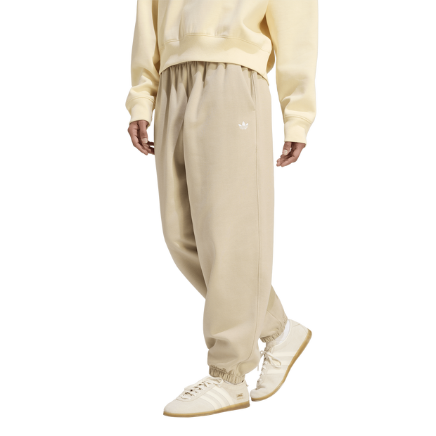 Adidas-fleece-Broeken-Dames-Beige-Maat-XXL-50-52-Katoen-Jersey