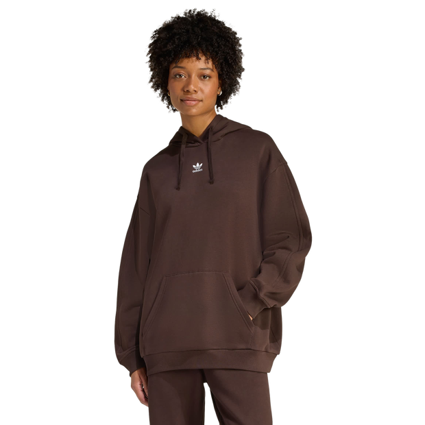 Adidas-fleece-Hoodies-Dames-Bruin-Maat-XL-46-48-Katoen-Jersey