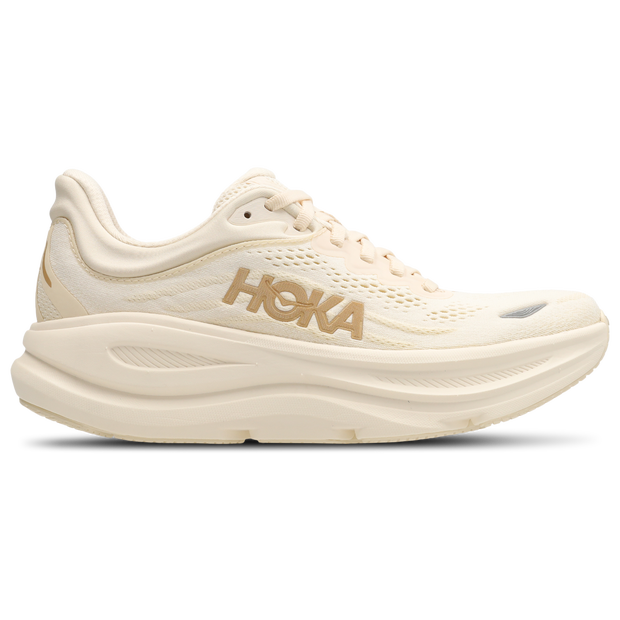 Hoka Bondi 9 Sneakers Dames - Beige - Maat 42 2/3 - Mesh/Synthetisch