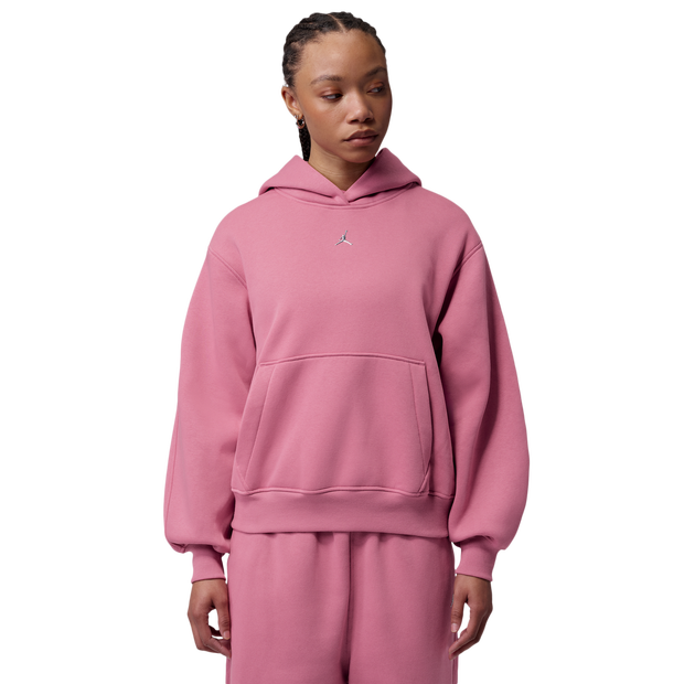 Jordan-Brooklyn-Pullover-Hoodie-Hoodies-Dames-Roze-Maat-XL-Katoen-Jersey