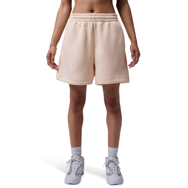 Jordan Brooklyn Shorts Korte Broeken Dames - Wit - Maat M - Katoen Jersey