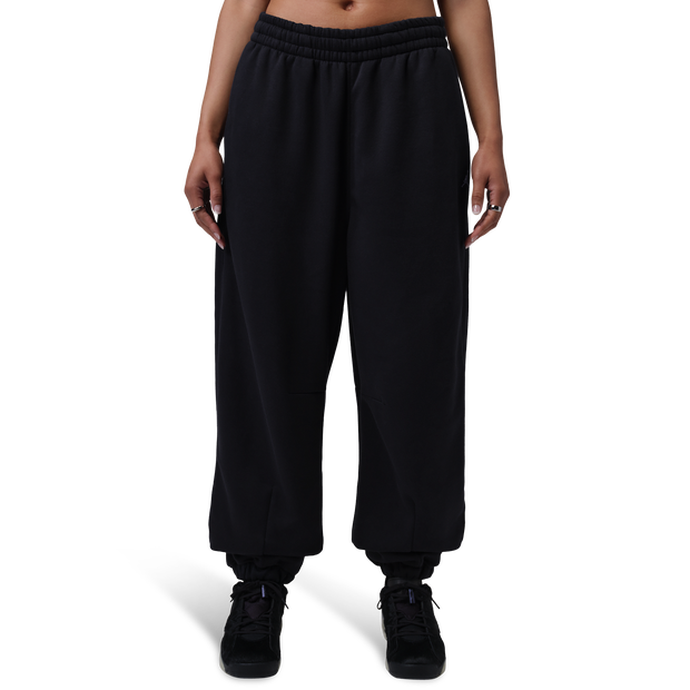 Jordan-Brooklyn-Trousers-Broeken-Dames-Zwart-Maat-XXL-Katoen-Jersey