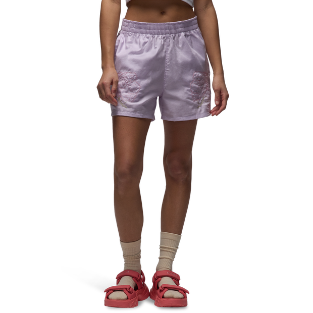 Jordan Gfx Korte Broeken Dames - Paars - Maat XL - Poly Mesh