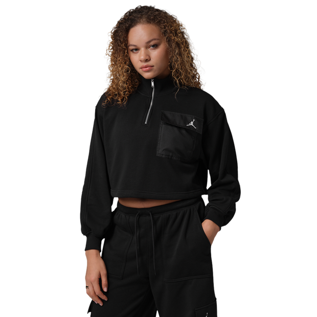 Jordan fleece Trainingspakken Dames - Zwart - Maat L - Katoen Jersey