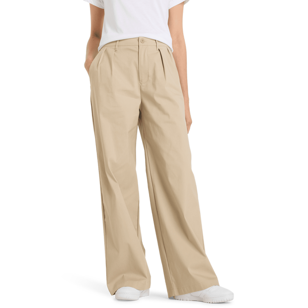 New Balance Boylston Twill Trouser Broeken Dames - Beige - Maat XXL - Katoen Jersey