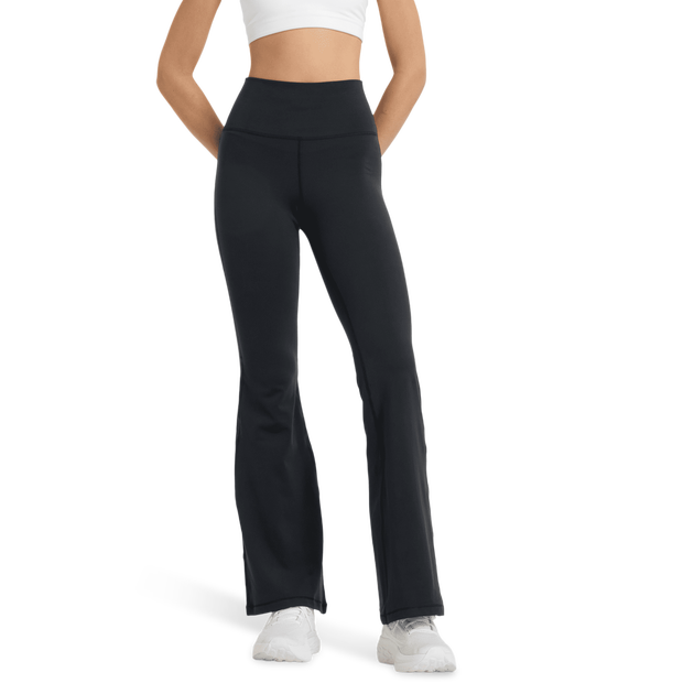 New Balance Harmony Flare Pant Broeken Dames - Zwart - Maat XL - Poly Jersey