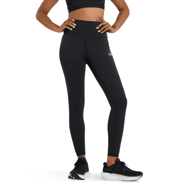 New Balance Harmony High Rise Leggings Dames - Zwart - Maat XL - Poly Jersey