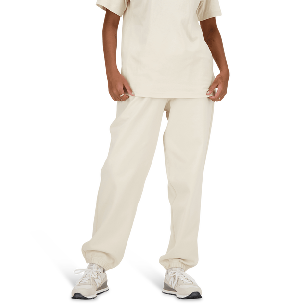 New-Balance-Terry-Broeken-Dames-Beige-Maat-XL-Katoen-Jersey