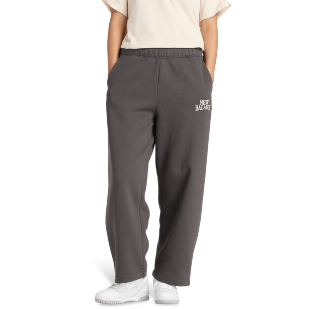 New-Balance-fleece-Broeken-Dames-Zwart-Maat-XL-Katoen-Jersey