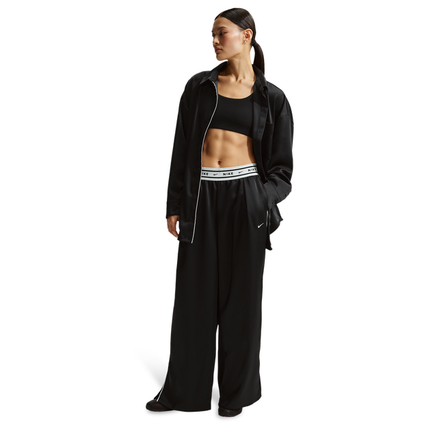 Nike-Sportswear-Broeken-Dames-Zwart-Maat-42-Katoen-Jersey