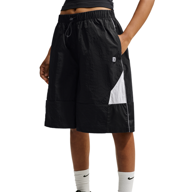 Nike-Sportswear-Korte-Broeken-Dames-Zwart-Maat-36-Katoen-Jersey