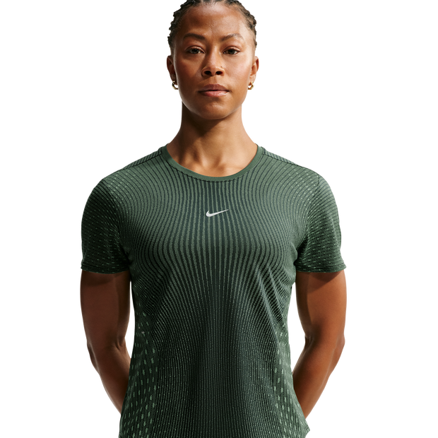 Nike-Swift-Aero-fit-Short-sleeve-Running-Top-T-shirts-Dames-Zwart-Maat-44-Katoen-Jersey