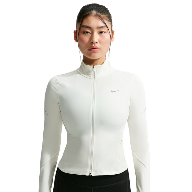 Nike-Swift-Dri-fit-Full-zip-Running-Jacket-Jassen-Dames-Wit-Maat-42-Katoen-Jersey
