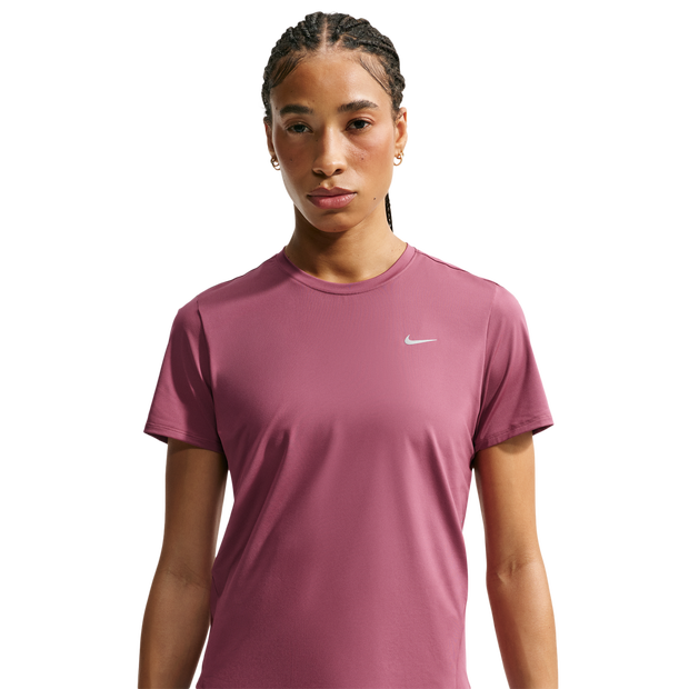 Nike-Swift-Dri-fit-Short-sleeve-Running-Top-T-shirts-Dames-Roze-Maat-42-Katoen-Jersey