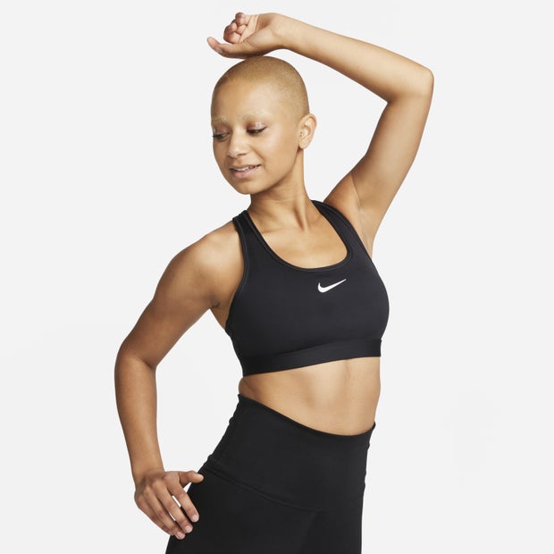 Nike-Swoosh-SportbehasSportvesten-Dames-Zwart-Maat-42-Katoengeweven