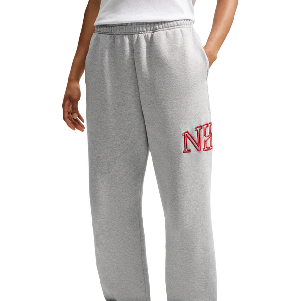 Nike-fleece-Broeken-Dames-Grijs-Maat-42-Katoen-Jersey