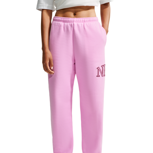 Nike-fleece-Broeken-Dames-Roze-Maat-40-Katoen-Jersey