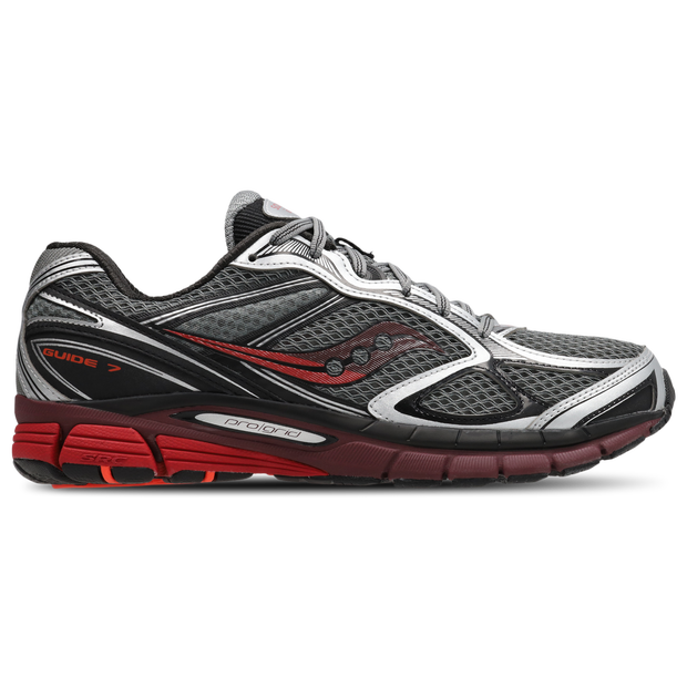 Saucony Guide 7 Sneakers Dames - Zilver - Maat 39 - Mesh/Synthetisch