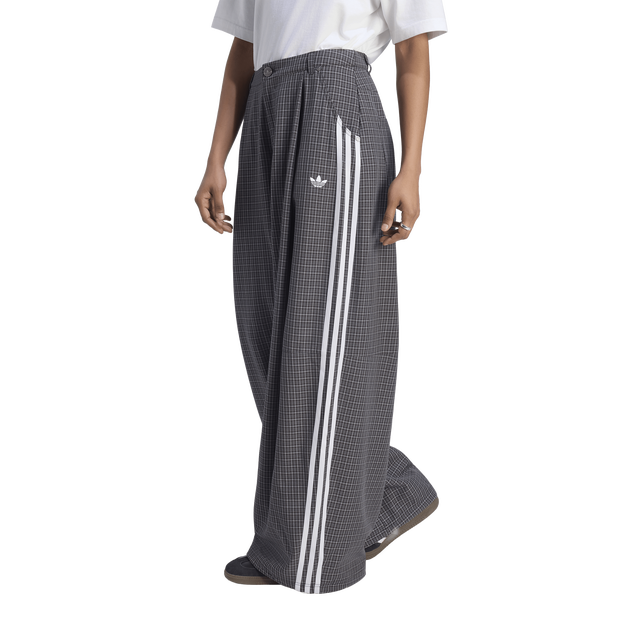 Adidas-Checks-Broeken-Dames-Zwart-Maat-XXL-50-52-Katoen-Keperbinding