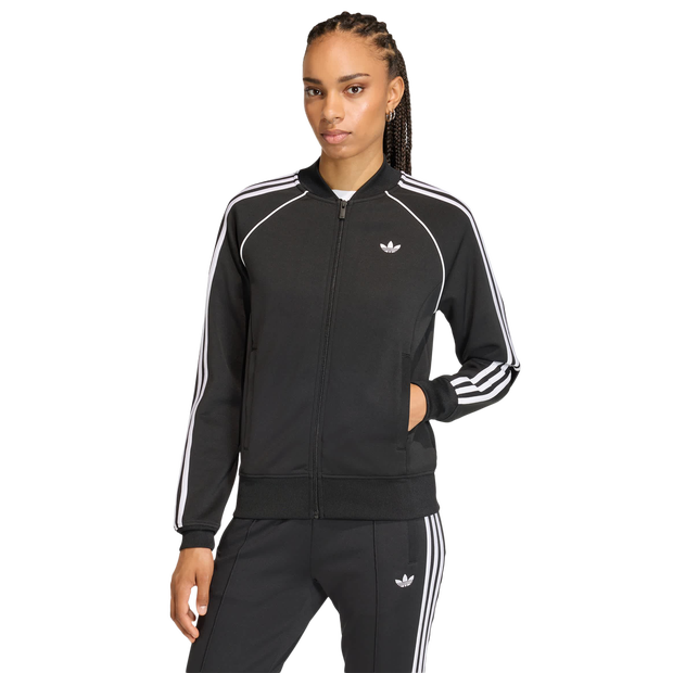 Adidas-Classic-Trainingspakken-Dames-Zwart-Maat-XXL-50-52-Katoen-Jersey