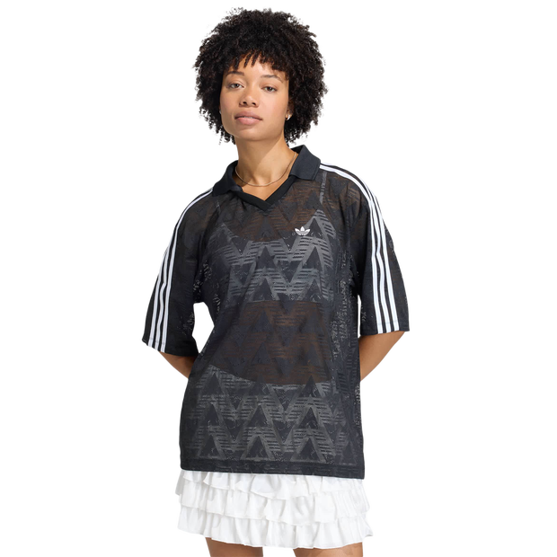 Adidas-Football-T-shirts-Dames-Zwart-Maat-L-42-44-Poly-Mesh